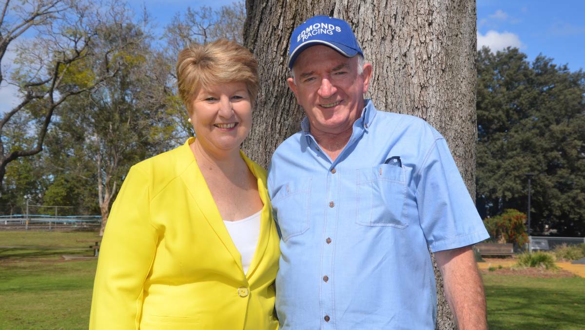 RULED OUT: Mrs Watts and her husband Colin Watts in the lead up to the 2019 state election. Mrs Watts confirmed on Tuesday that she would not contest the seat in the 2021 election. Photo: file