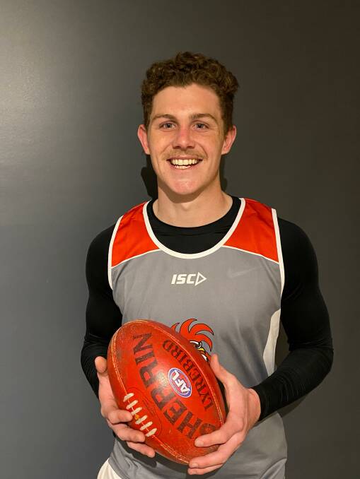 SWITCHING CODES: Isaac Barry has gone from a rugby second rower to an Aussie Rules ruckman in 2020.