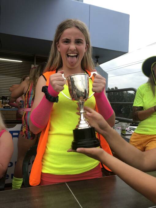 DOUBLE DIPPING: Sophie Clancy after Saturday's grand final win with the Hunter Wildfires.
