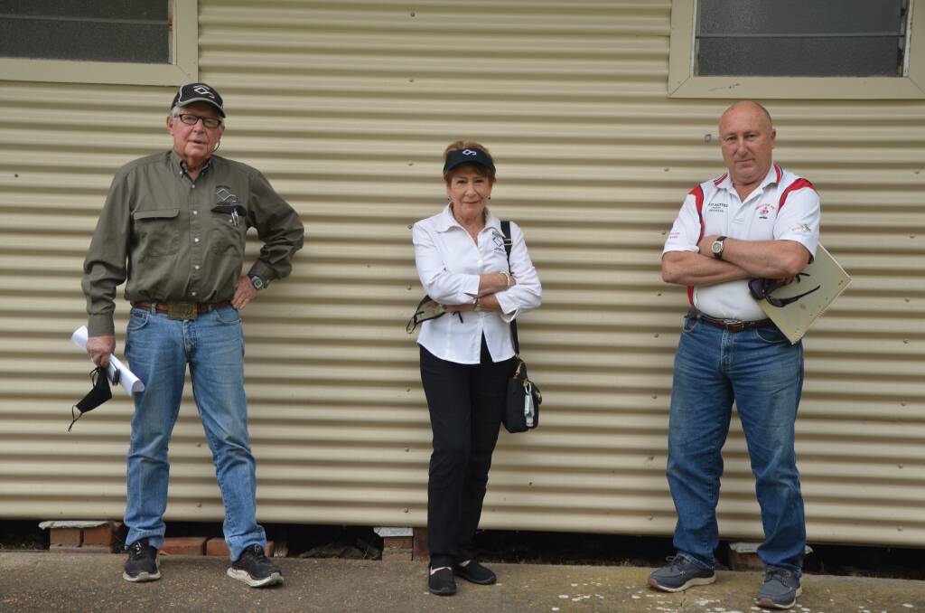 NOT CONVINCED: Singleton Shire residents Ian and Margaret Bailey (left and centre) and Rowan Vincon are apprehesive about the Hunter Gas Pipeline project.