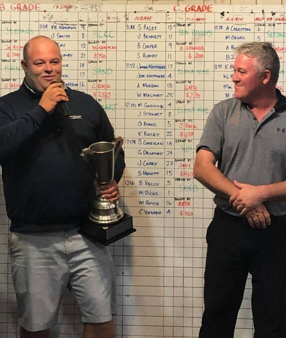 FAMILY AFFAIR: Chad Vesper claimed the 2020 Singleton men's golf championships, while his daughter claimed the women's title. Photo courtesy of Singleton Golf Club