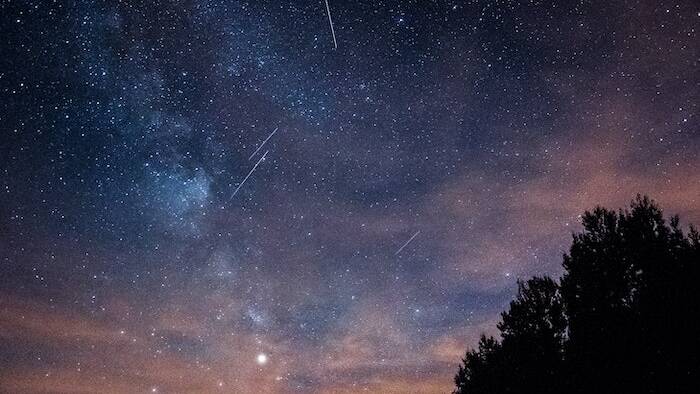 BRIGHT SPARKS: Meteors are tiny fragments that burn up in Earth's atmosphere.