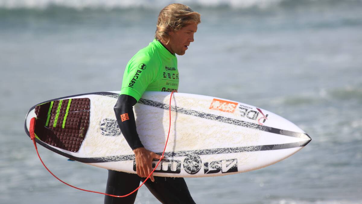 RENEWED FOCUS: Chris Michalak will dedicate the next two years to his dream of surfing on the World Surf League championship tour. Picture: Zeus shots