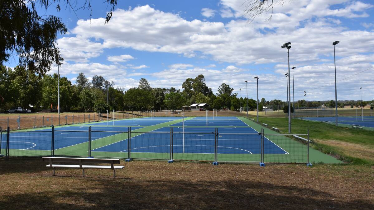 Netball courts get colourful makeover