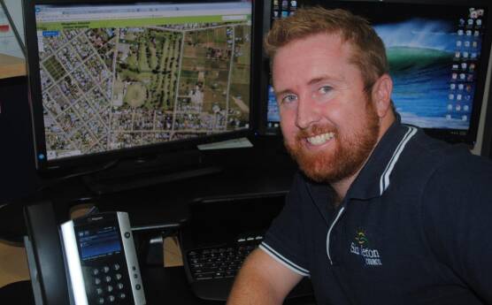 ONLINE MAPPING TOOL: Matt Trappel, Singleton Council’s Senior GIS Officer with the new online mapping tool.