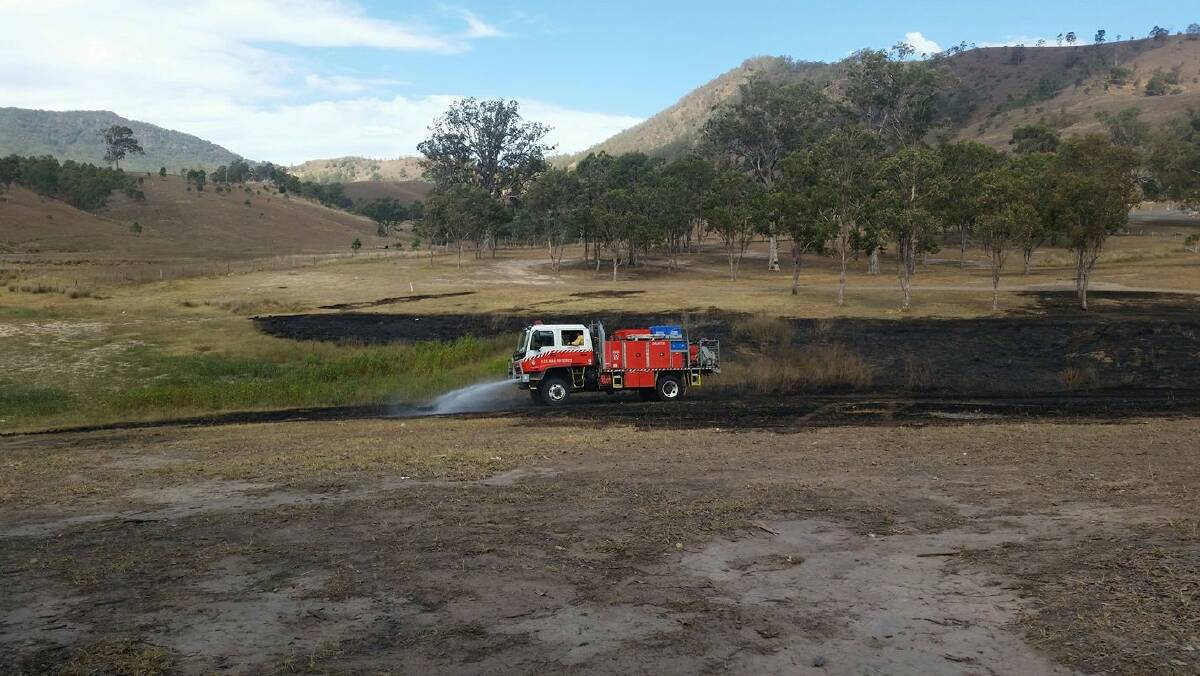 POOR DECISION: RFS crew attends a fire at Lake St Clair  that is likely to have started from an unattended campfire. Photograph NSW RFS.