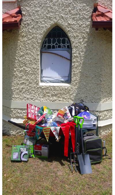 SUPPORT: The Reedy Creek Christmas raffle will raise funds to pay for the replacement of the Church's centrepice window, which was unfortunately in late October. The Reedy Creek Christmas service will begin at 5pm on Sunday.