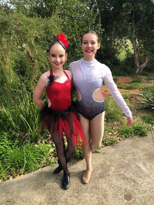 NATIONAL LEVEL: Leila Rew and Savannah Googe are eagerly preparing for a national level dance competition to be held in January next year. 