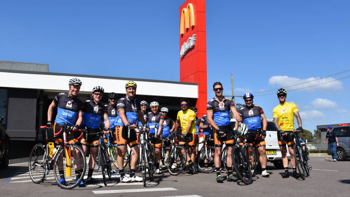 SPOTTED: The cyclists finished day four out of five at Singleton McDonald's early Friday afternoon. 
