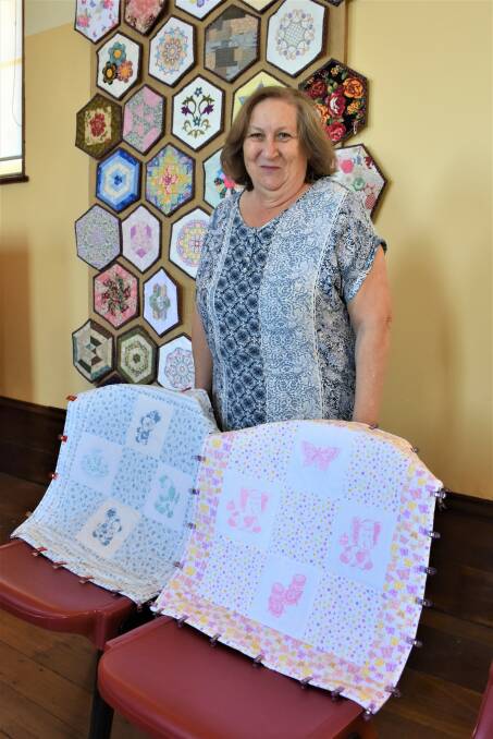A SOFT TOUCH: 'We Care' quilts are made for parents to wrap their newborn deceased baby in and then take the quilt home with them to keep as a special memory.