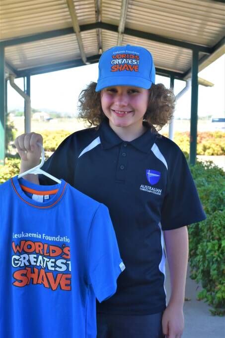 HUMBLE YOUNG HERO: Ten-year-old Lucas Williams from the Australian Christian College Singleton will be cutting off his long locks in hope to raise money and awareness around the stigma around blood cancer. 