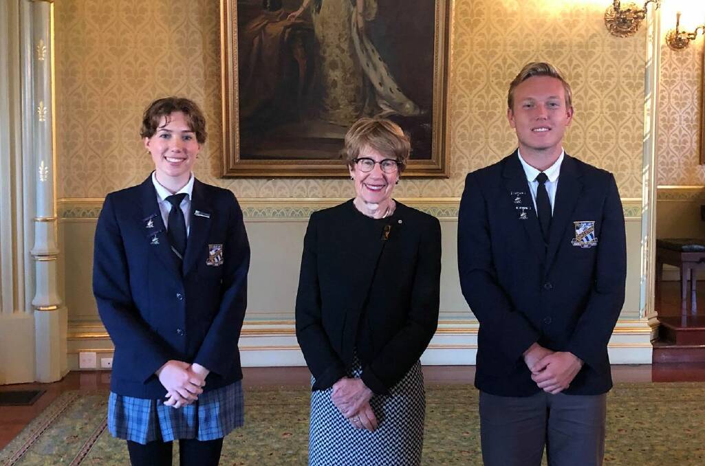 EXCELLENCE IN EDUCATION: Singleton High School 2021 Captain Zoe Tudor (left) has received an award from the NSW Minister of Education. 