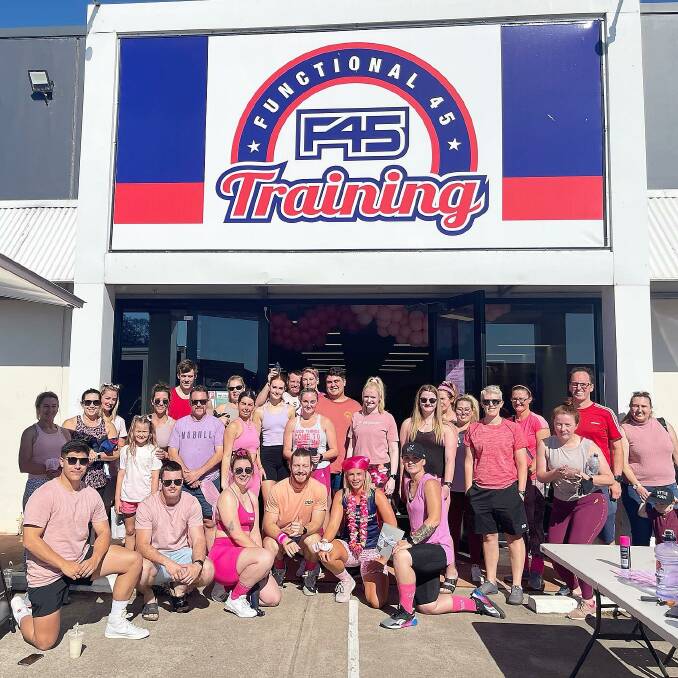 TOP EFFORT: The Singleton F45 community flaunted all things 'pink' on Saturday to raise close to $6000 for the National Breast Cancer Foundation.