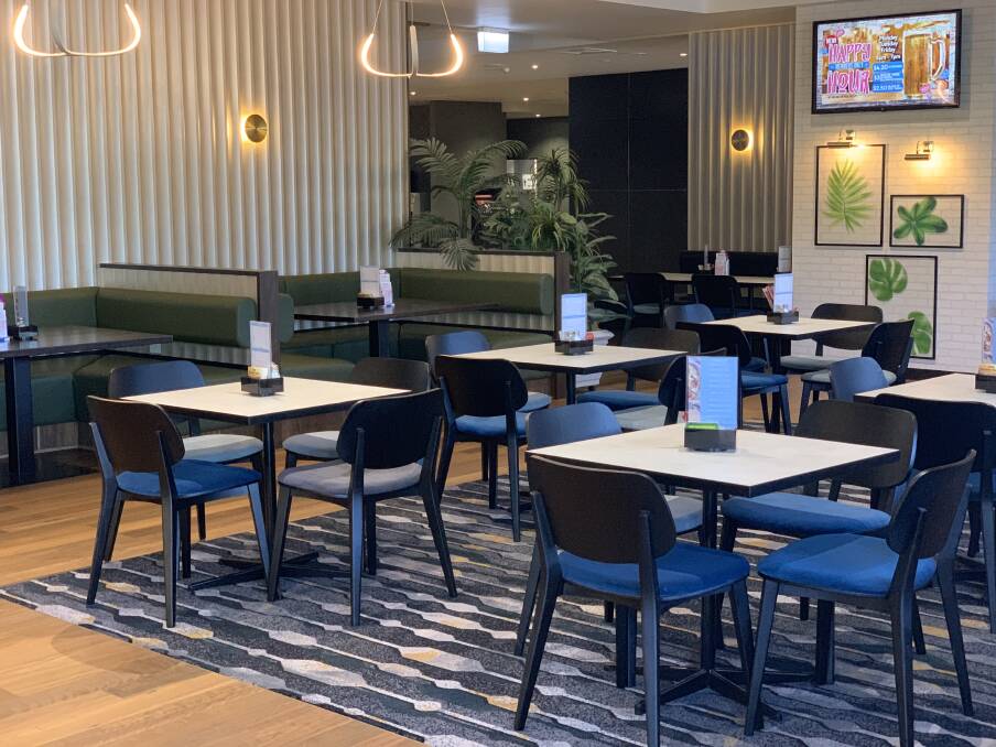 Choice: The ground floor café has booth seats big enough for 8 people, traditional chairs and tables, and bench seats to accommodate large groups.