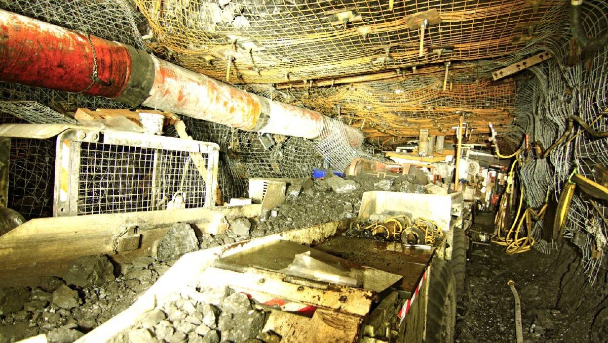 Troubled: A section of the Austar underground coking coal mine after a fatal incident in 2014.