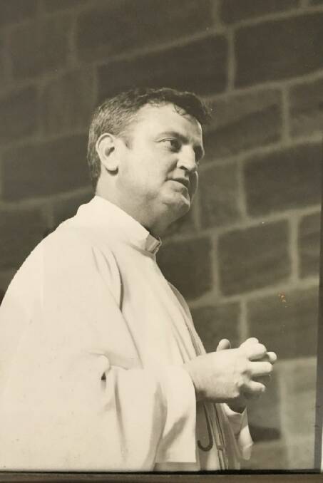 Ostracised: The late Maitland-Newcastle Catholic priest Glen Walsh after he was ordained in 1996.
