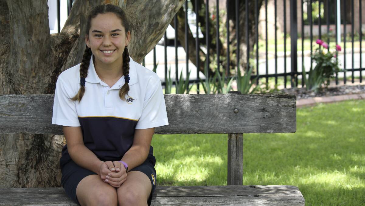 ALL-ROUNDER:  Kaitlin Van Zyl enjoys playing all sports and representing her school.