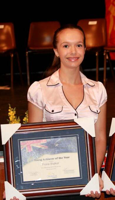 NSW Governor presents Fiona Stalker with John Lincoln Youth Community Service Award