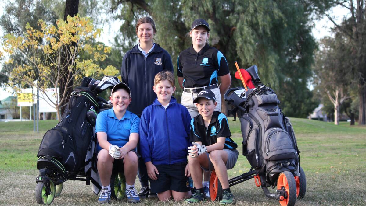Promising young golfers Jsamine, Brianna, Owen, Taj and Max will all be playing on Sunday.