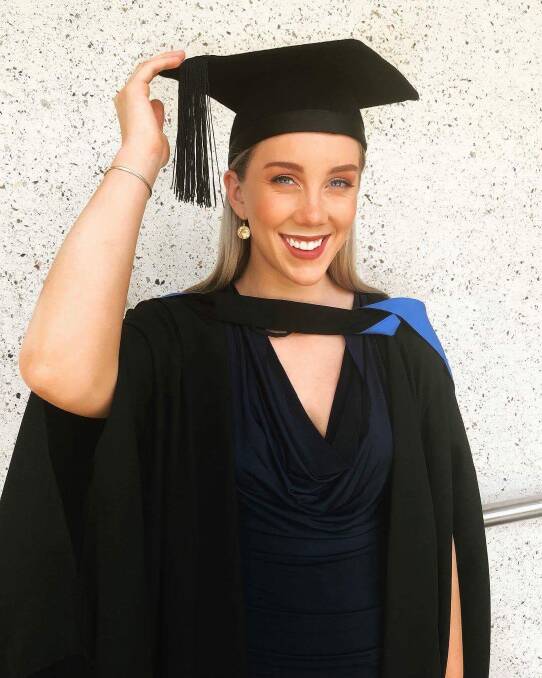 HARD WORK: Since relocating to Brisbane to study at QUT,  Abbey Stuart has gone above and beyond to achieve her many goals.