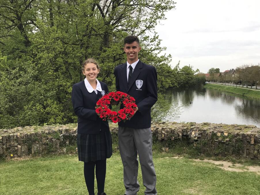 REMEMBERING: St Catherine’s Year 10 students Zoe Kellner and Cullen Munzenberger.