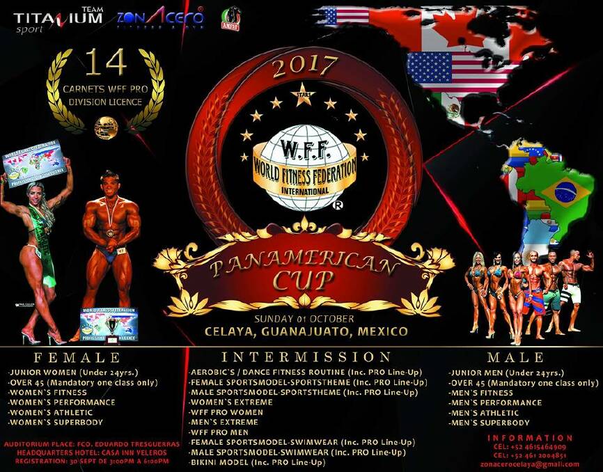 Blenman stoked to be competing at 2017 World Fitness Federation (WFF) International Pan American Cup