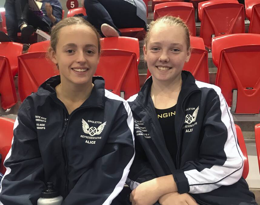 STATE SUCCESS: Alice Small and Alex O'Bryan who aged up at state champs.