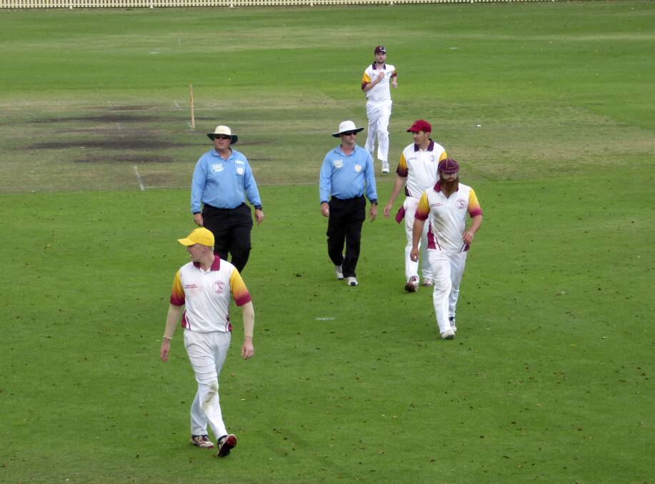 JB SHIELD FINAL: Play was suspended due to lightning and thunder in the area. PIC: Mick Akrill.