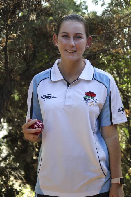 TALENTED: Competitive 16-year-old spin bowler Taylah Knight still loves the game as much as when she started playing in the U7's.