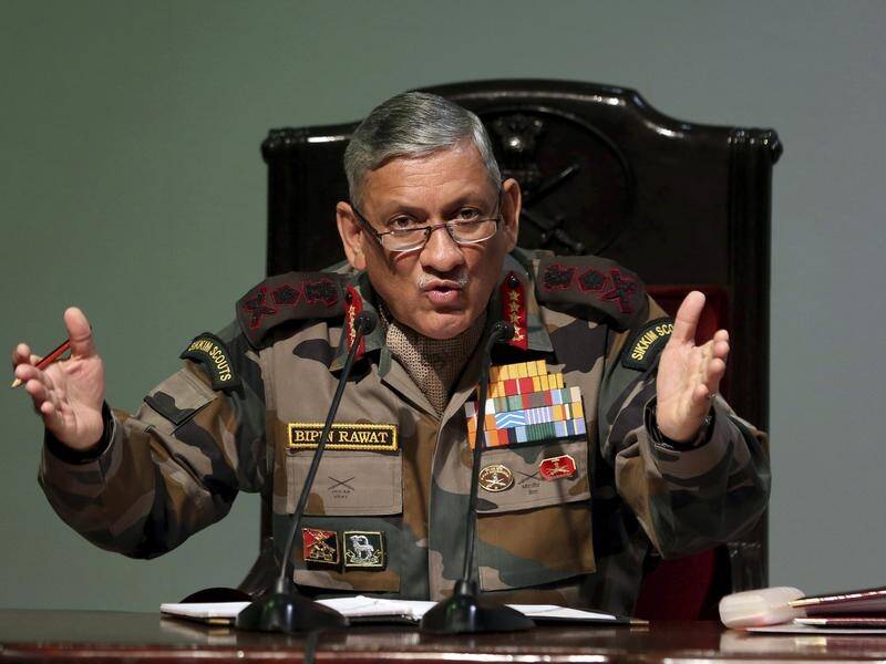 An Indian army helicopter carrying the country's military chief Bipin Rawat has crashed.