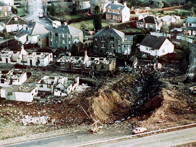 Two hundred and seventy lives were lost when Pan Am Flight 103 blew up over Lockerbie in Scotland. (AP PHOTO)