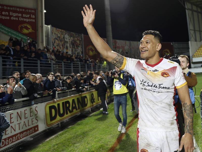 Israel Folau could be waving goodbye to Catalans Dragons after not receiving a 2021 squad number.
