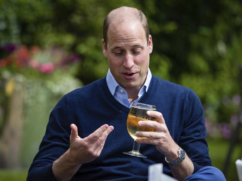 Prince William has had a cider a day before English pubs and restaurants were allowed to reopen.