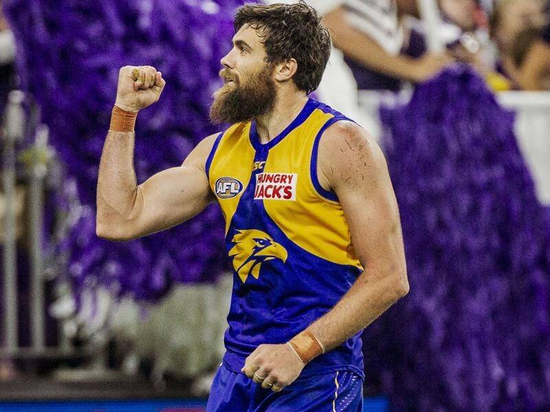 Josh Kennedy has helped the West Coast Eagles to a win over local rivals Fremantle in the AFL.