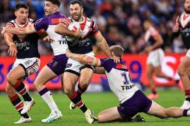 The Roosters' James Tedesco has escaped suspension for a tripping charge. (Mark Evans/AAP PHOTOS)