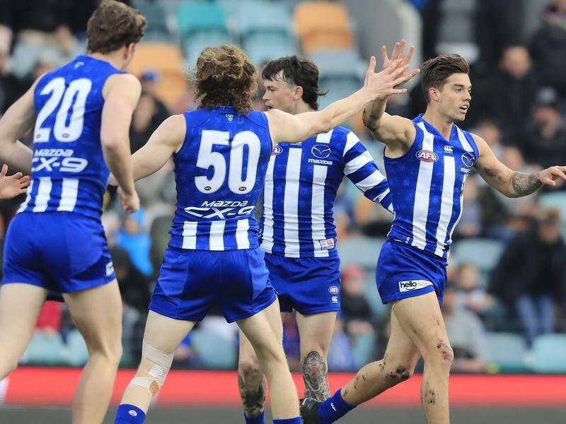 North Melbourne have thrashed St Kilda by 39 points in their AFL match in Hobart.