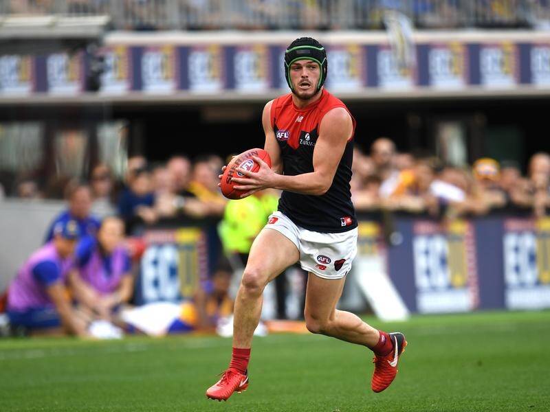 Melbourne's Angus Brayshaw was a surprise third-place finisher in the Brownlow Medal voting.