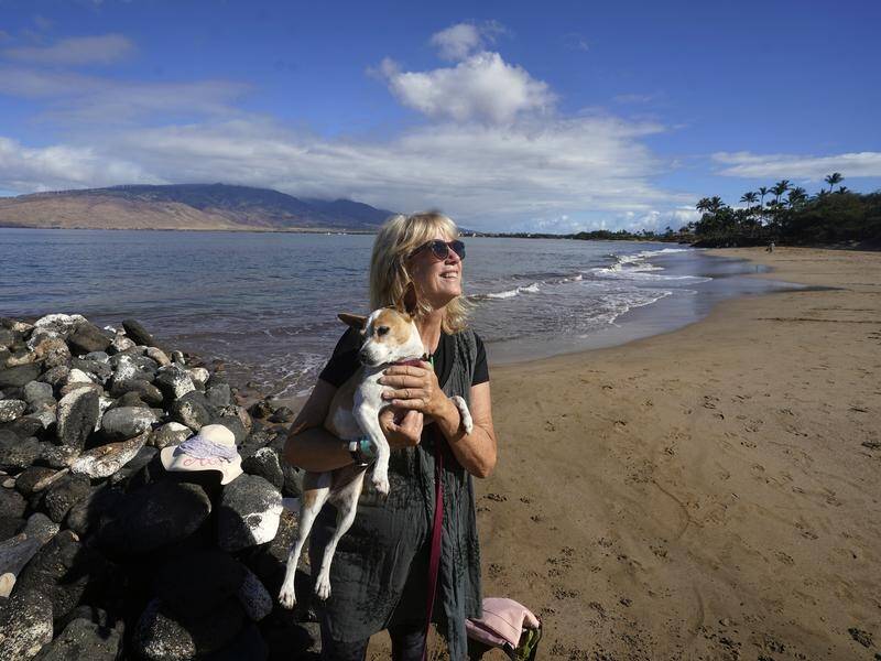 Anne Landon has sought help to cope with anxiety following the devastating wildfire in Maui. (AP PHOTO)