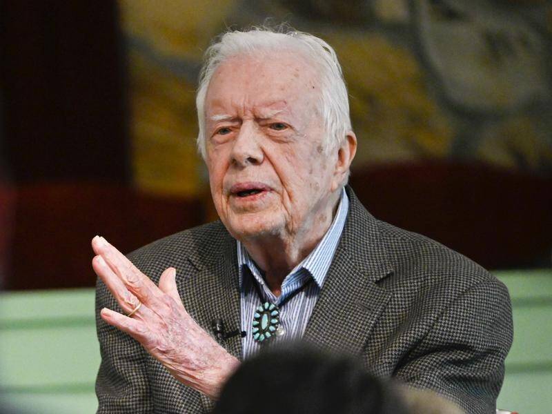 Former US president Jimmy Carter has been admitted to hospital for treatment after recent falls.