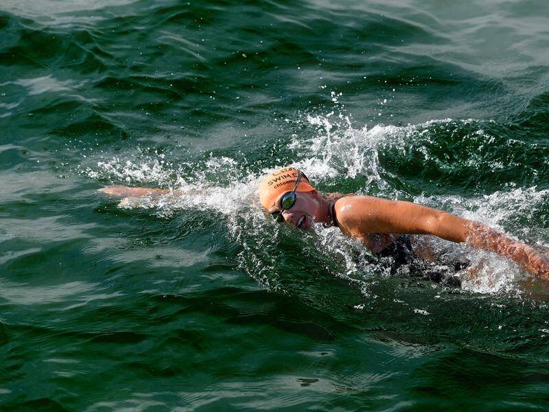Australian swimmer Chloe McCardel has completed an unrivalled 44th swim across the English Channel.