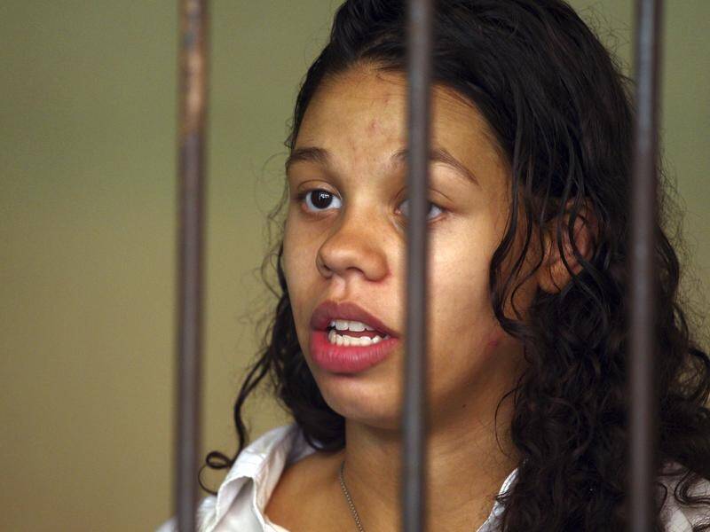 Heather Mack has been jailed for killing her mother and stuffing the body in a suitcase in Bali. (AP PHOTO)