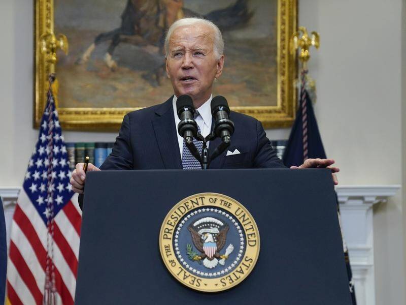 US President Joe Biden is expected to announce $US200m in weapons aid to Ukraine. (AP)