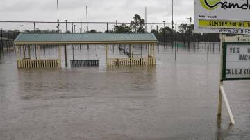 Camden's tennis courts have been submerged for a fourth time this year and the threat isn't over.