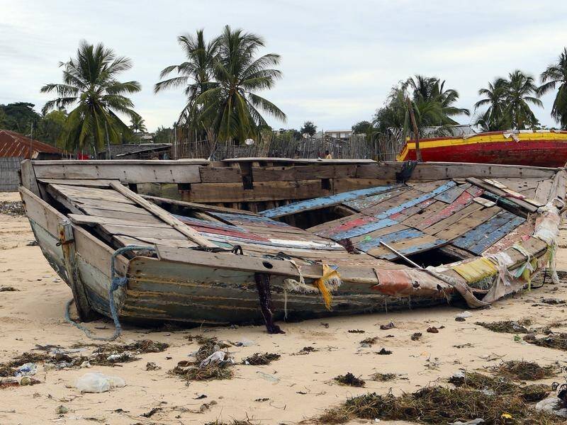 More than 90 people have been killed after a fishing boat being used as a ferry sank in Mozambique. (AP PHOTO)
