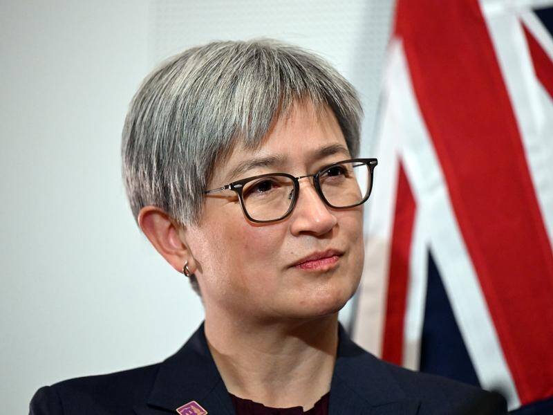 Penny Wong's visit to Israel will be the first by an Australian foreign minister since 2016. (Lukas Coch/AAP PHOTOS)