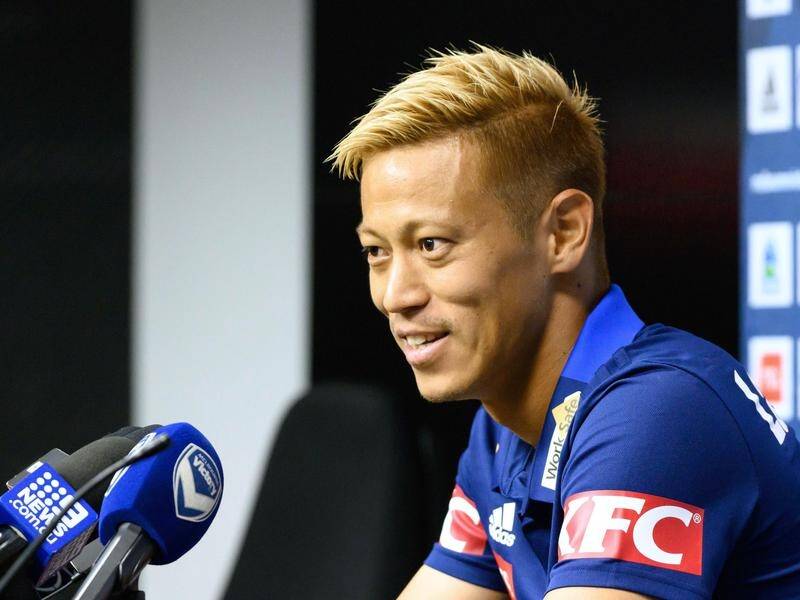 Keisuke Honda can't wait to get his A-League career started with the Melbourne derby against City.