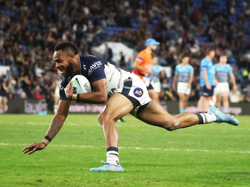 Hamiso Tabuai-Fidow is one of the Cowboys in contention to fill the vacant Qld Origin winger's spot.