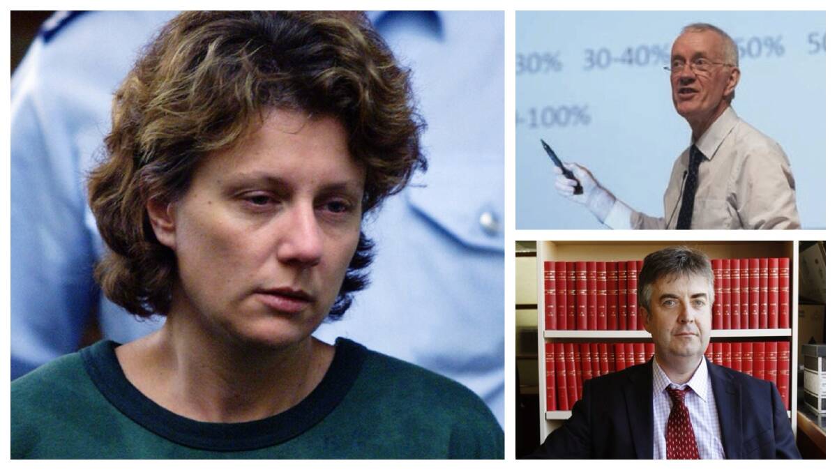 ANOTHER LOOK:  Kathleen Folbigg (left),  Professor Ray Hill (top right), and Shaun McCarthy.