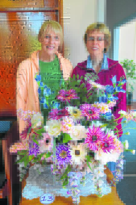 PETAL POWER: Yvonne Rabe and Libby Adamthwaite are looking forward to this weekend’s annual Festival of Flowers.