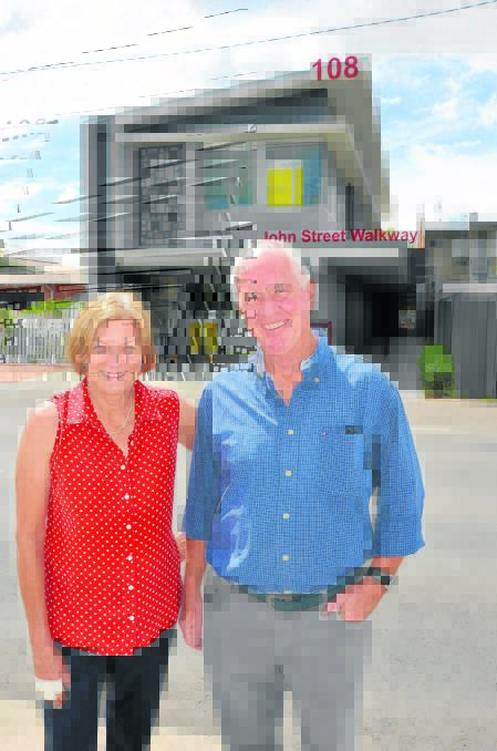 BIG INVESTMENT: Former Singleton resident Tim Hedley, and wife Brenda, has spent $850,000 on re-developing their commercial building at 108 John Street.